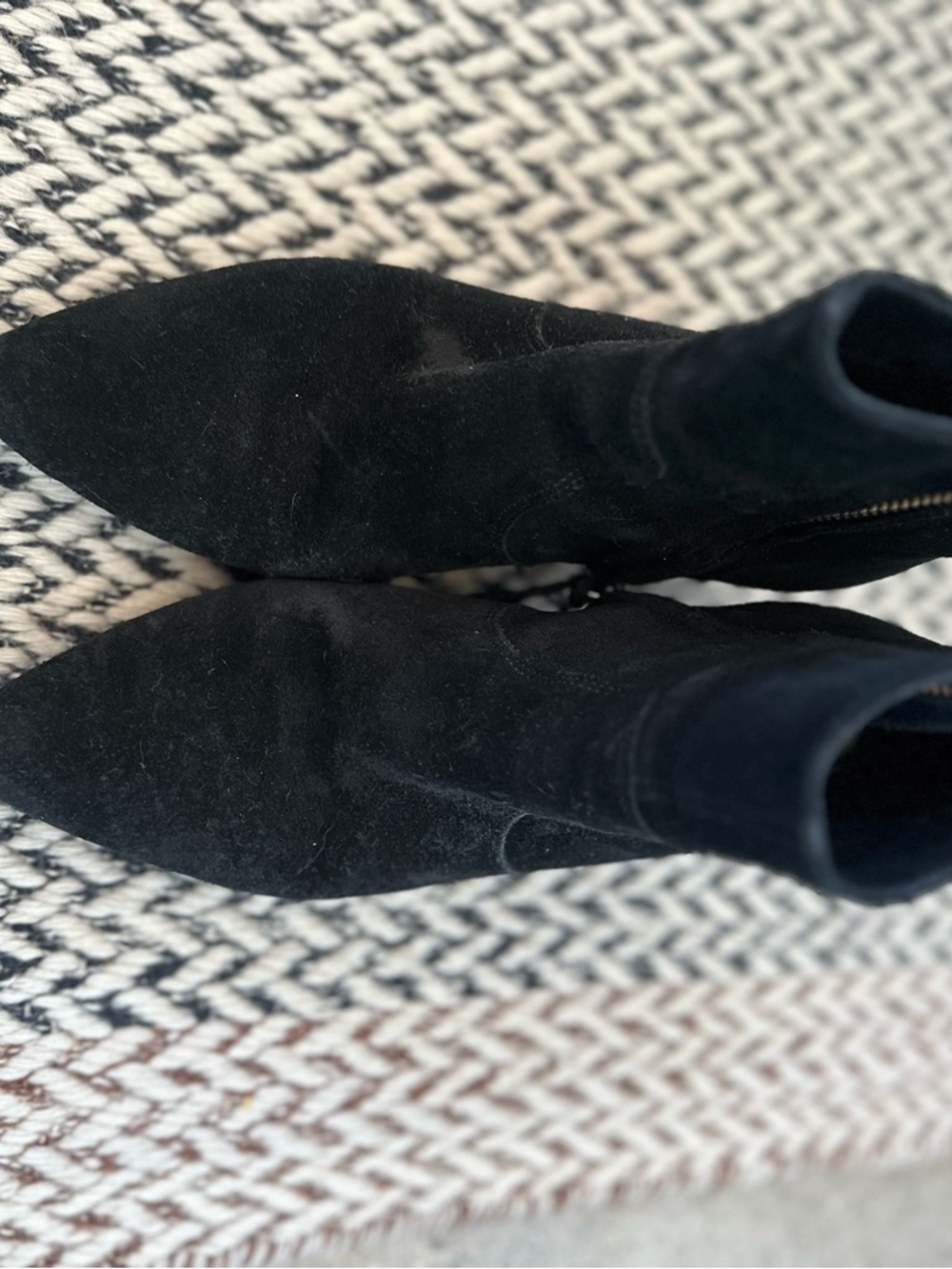 Isabel Marant Black Suede Pointed Ankle Boots - Picture 2 of 5